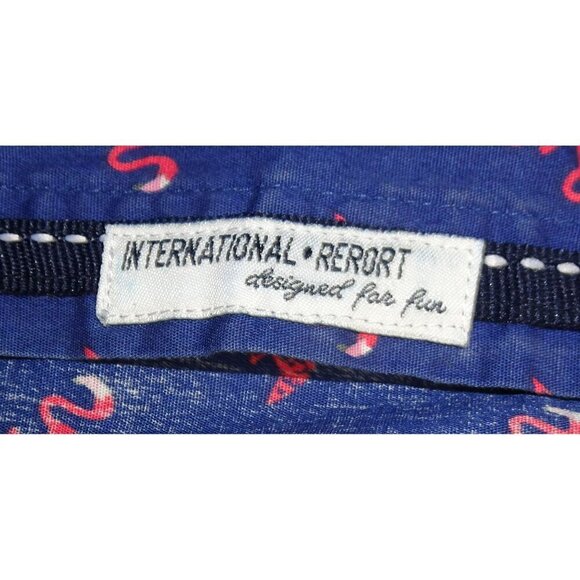 International Report Tropical Collection Purple Flamingo Button Down Shirt Size - Picture 7 of 10